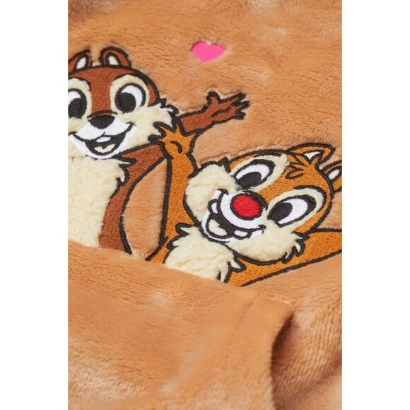 H&M Disney Chip n Dale Super Soft Plush Pile Hoodie Sweatshirt Size 6x/7 - Picture 2 of 10
